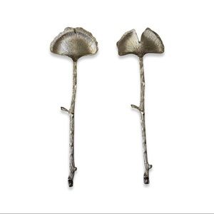 Silvertone Ginko Serving Set